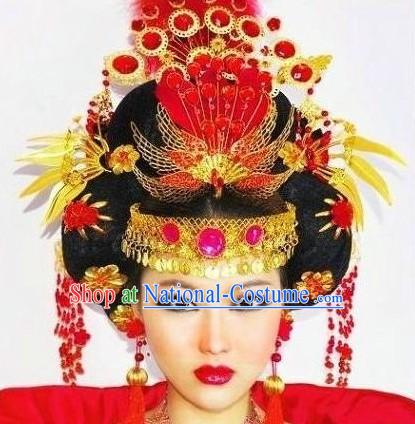 Chinese Classic Wedding Phoenix Hairpin Complete Set for Women