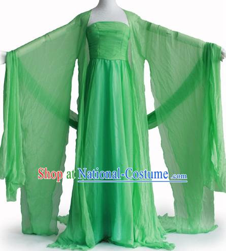 Tang Dynasty Green Lady Clothes Complete Set