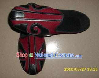 Traditional Chinese Red Taoist Cloud Shoes