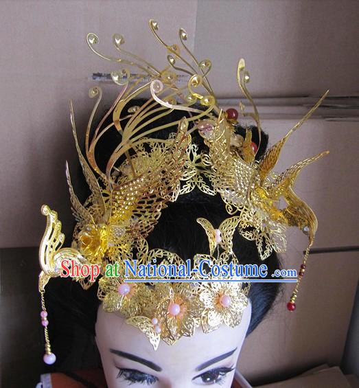 Ancient Chinese Wedding Phoenix Hair Accessories for Brides