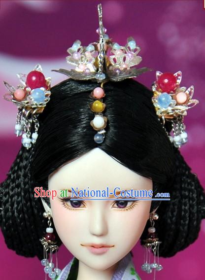 Ancient Chinese Queen Hair Accessories and Wig