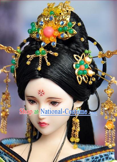 Ancient Chinese Princess Hair Accessories and Wig