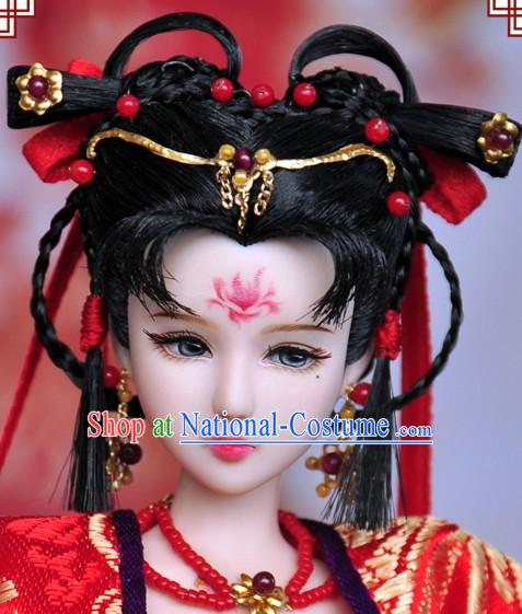 Ancient Chinese Female Hair Accessories and Wig