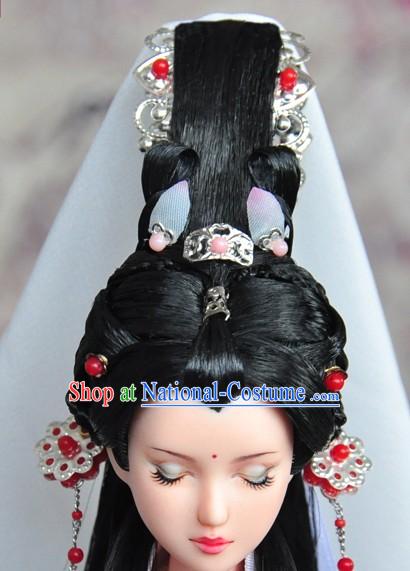 Ancient Chinese Palace Queen Headpieces and Wig