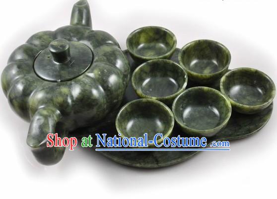 Chinese Classic Jade Stone Teapot