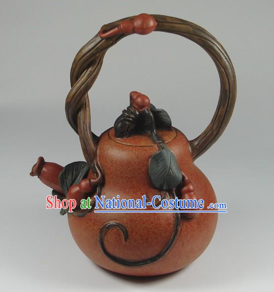 Classical Chinese Hulu Shape Zisha Teapot