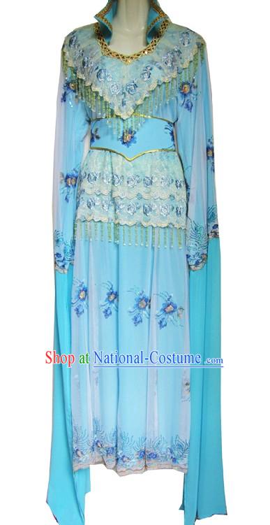 Chinese Opera Light Blue Hua Dan Costumes for Women