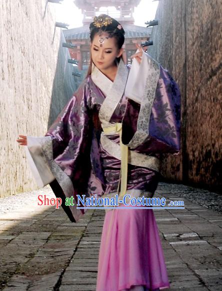 Ancient Chinese Han Dynasty Empress Clothing Complete Set