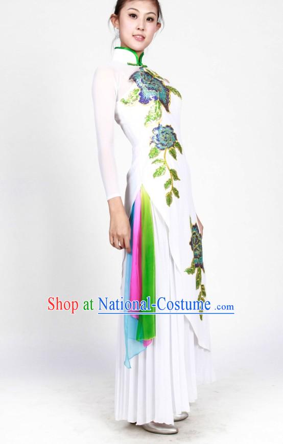 Traditional Chinese Cheongsam Dancing Costumes for Women