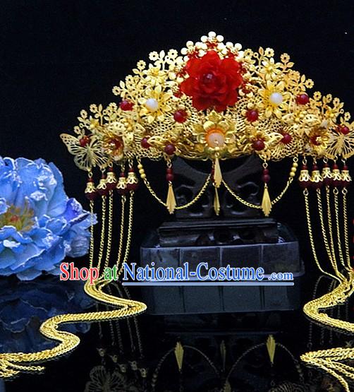 Traditional Chinese Lucky Wedding Phoenix Coronet for Brides