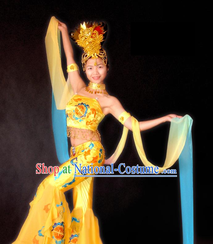 Stunning Chinese Classical Flying Fairy Dance Costumes Complete Set