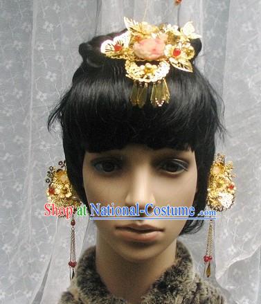 Traditional Chinese Handmade Flower Hair Clasps