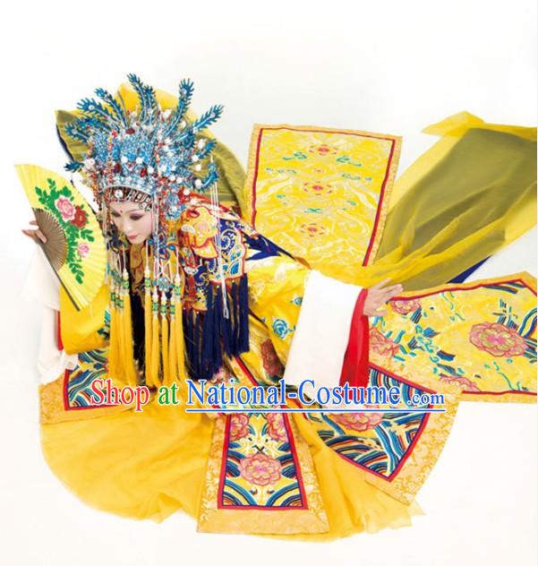 Ancient Chinese Four Beauties Yang Guifei Costumes and Hair Accessories Complete Set