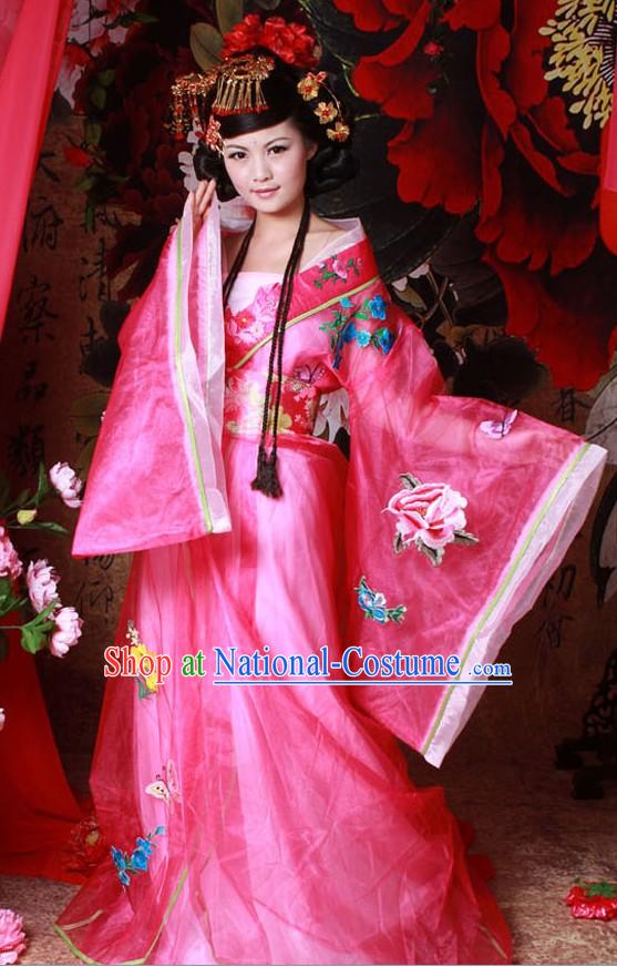 Ancient Chinese Empress Costumes and Hair Accessories for Women