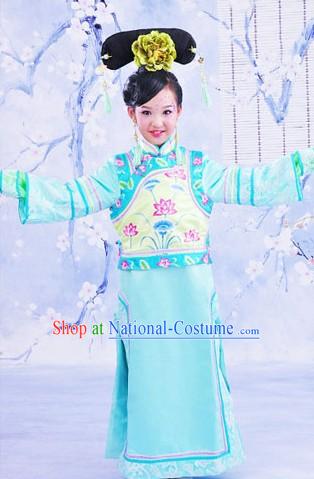 Traditional Chinese Palace Princess Lotus Clothing for Girls