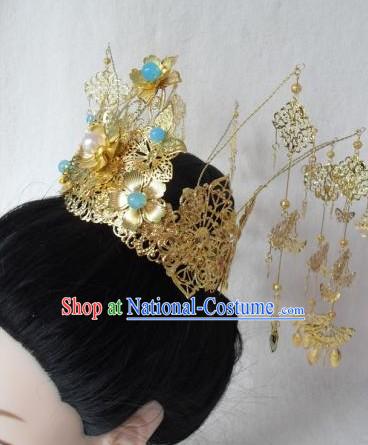 Traditional Chinese Wedding Headpiece for Brides