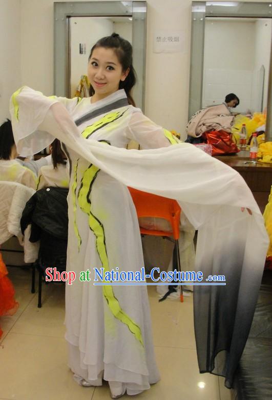 Traditional Chinese Classical Long Sleeve Dance Costumes for Women