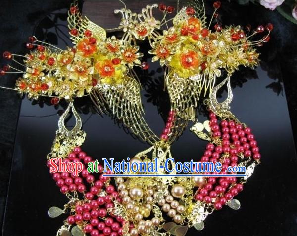 Chinese Classical Handmade Wedding Phoenix Hair Accessories for Brides