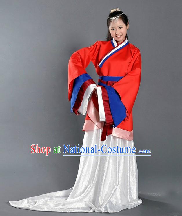 Ancient Chinese Han Fu Dance Costumes for Women