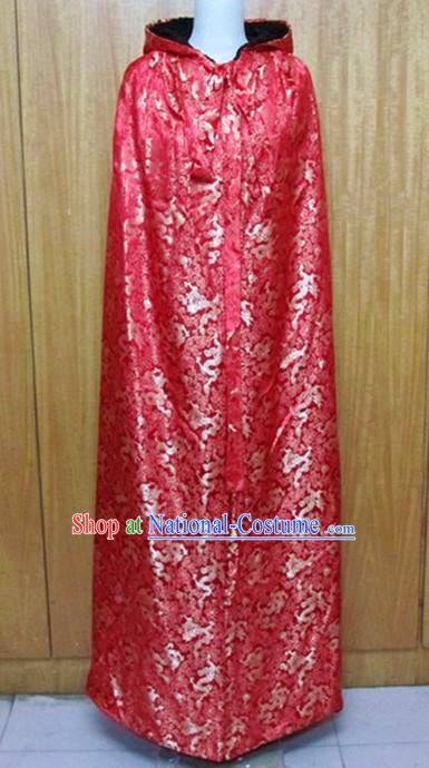 Ancient Chinese Red Dragon Cape