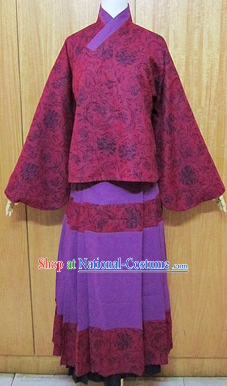 Ancient Chinese Ming Dynasty Flower Clothing for Women