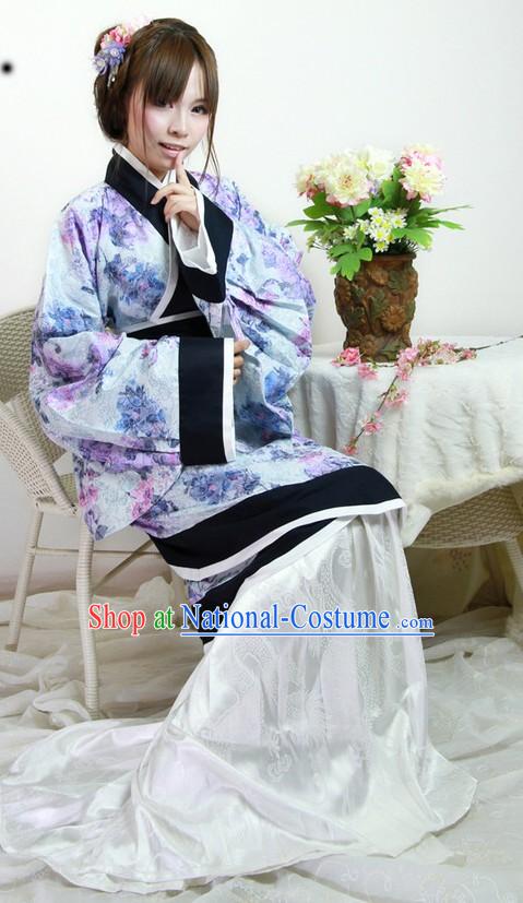 Ancient Chinese Han Dynasty Clothing Complete Set for Women