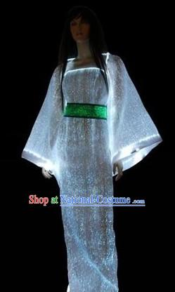 Electric LED Glowing Hanfu Clothing Complete Set