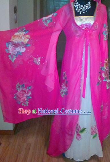 Ancient Chinese Imperial Concubine Peony Costumes Complete Set for Women