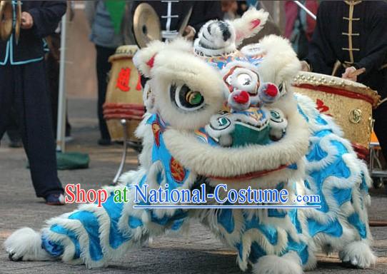 Grand Opening Blue Underground Lion Dance Costumes Complete Set