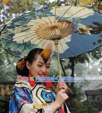 Traditional Chinese Handmade Peony Umbrella