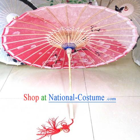 Traditional Chinese Handmade Peach Flower Umbrella