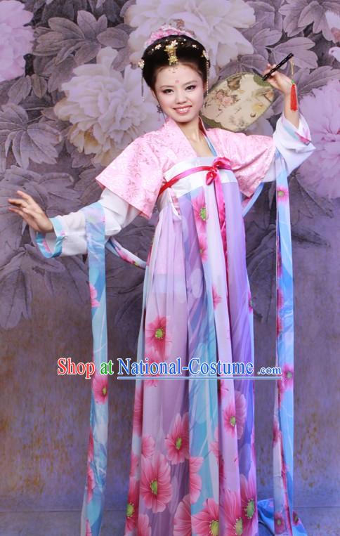 Traditional Chinese Tang Dynasty Beautiful Women Ruqun Costumes