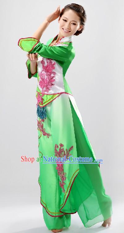 Chinese Classical Fan Dance Costume for Women