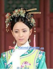 Ancient Chinese Qing Palace Princess Hair Accessories Complete Set