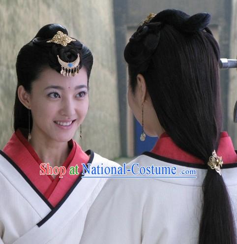 Ancient Chinese Han Dynasty Beauty Hair Accessories Three Pieces Set