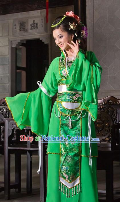 Ancient Chinese Green Lady Costumes