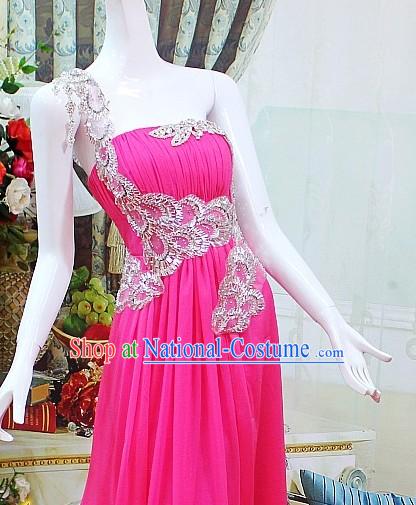 Romantic Handmade Long Evening Dress