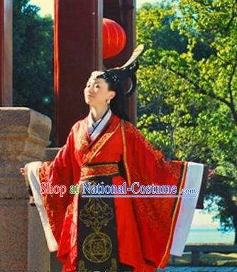 Ancient Chinese Palace Empress Lucky Red Wedding Dress