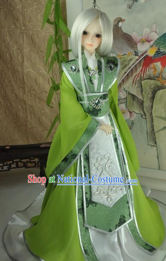 Ancient Chinese Green Prince Clothes for Men