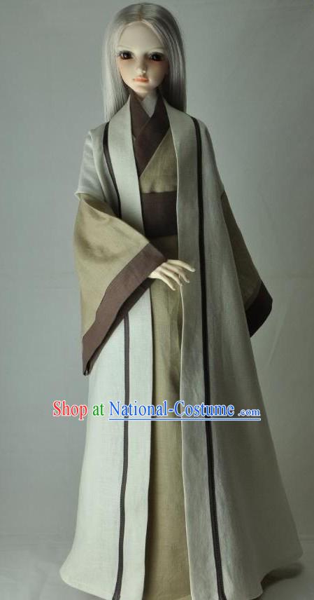 Ancient Chinese Cotton Han Fu Clothing for Men