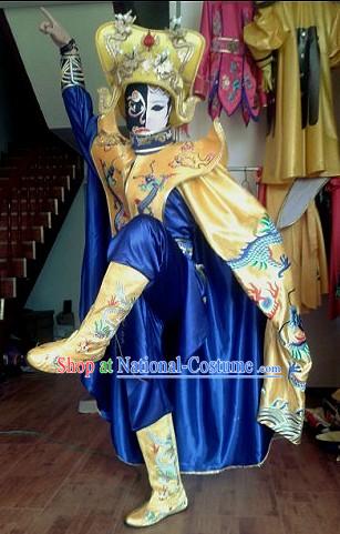 Chinese Mask Changing Dress Hat Boots Masks Complet Set