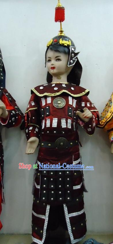 Ancient Chinese General Armor Costume for Kids