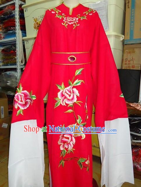 Ancient Chinese Opera Bao Yu Red Costume for Men