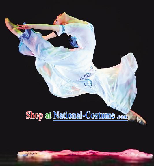 Chinese Classical White Dance Costume for Women