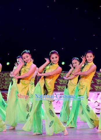 Chinese Folk Group Dance Costumes for Women