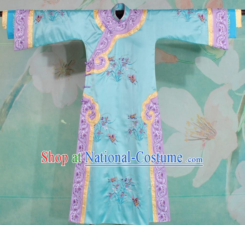 Qing Dynasty Palace Embroidered Princess Clothing for Women