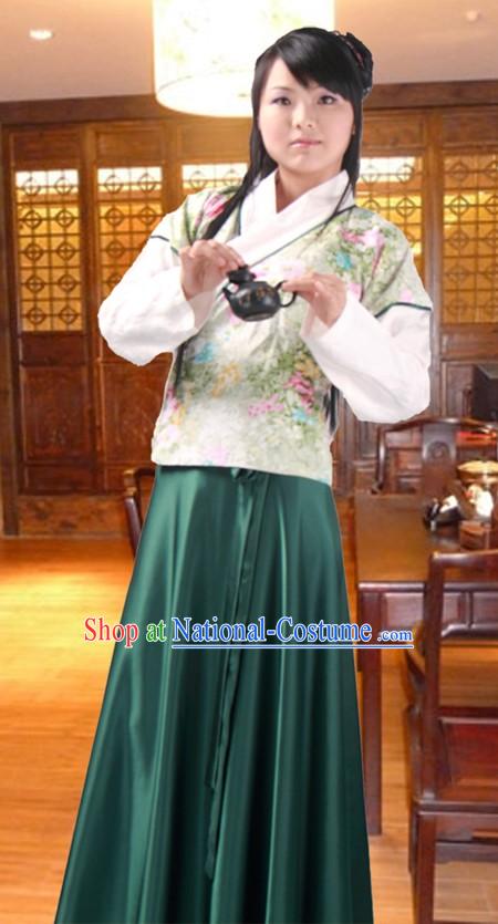 Ancient Chinese Tea Ceremony Costume for Women