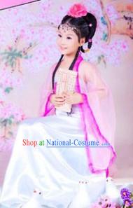 Ancient Chinese Stage Performance Guzhuang Costume for Kids