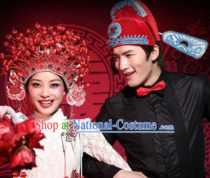 Chinese Classical Wedding Crowns for Men and Women