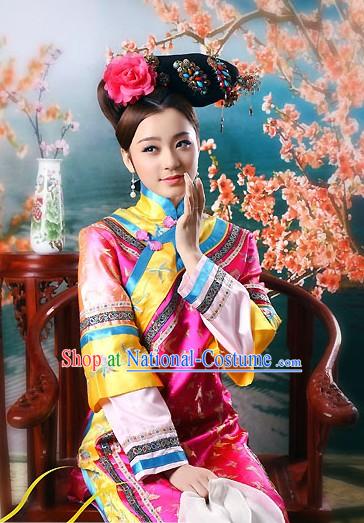 Ancient Chinese Qing Dynasty Palace Waitress Maid Costumes